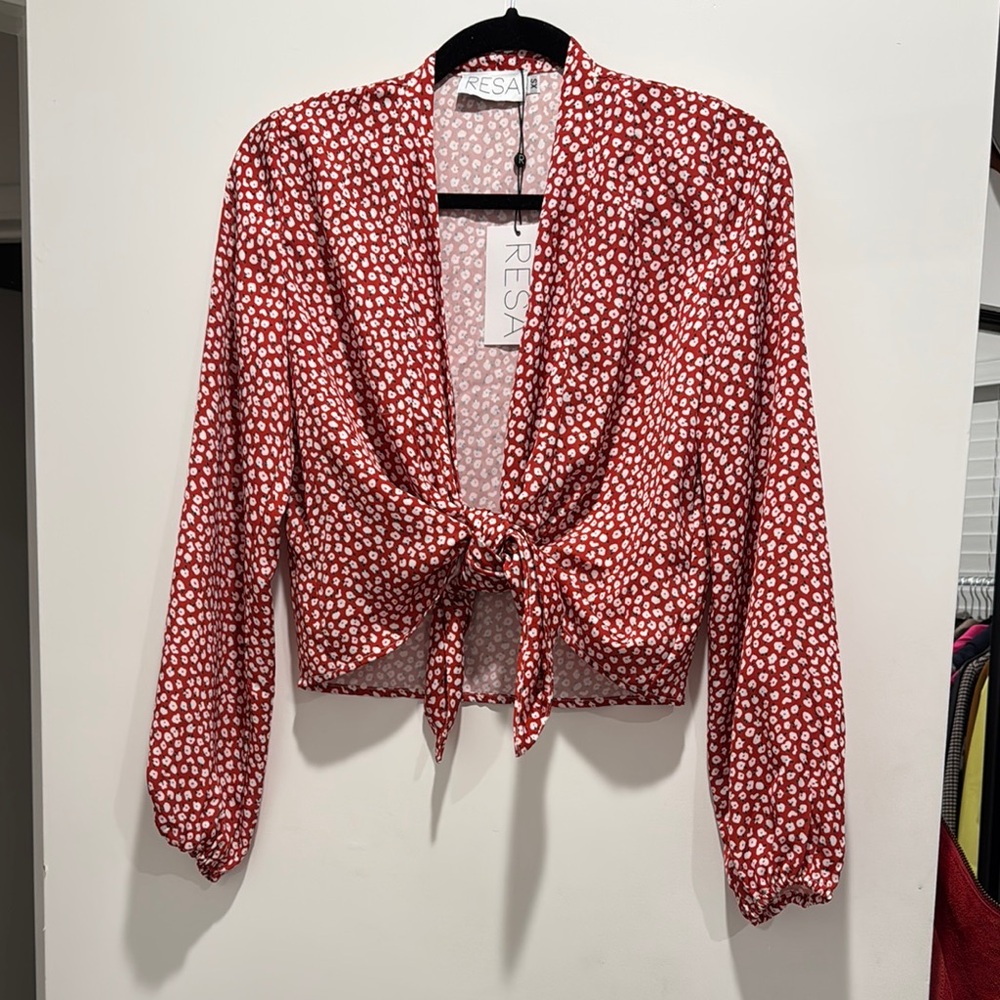 RESA Red and White Polka Dot Blouse